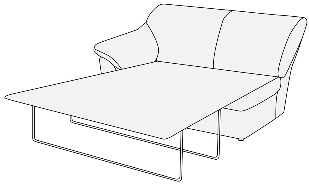 Модуль 2-х местный с левым подлокотником с механизмом Афина