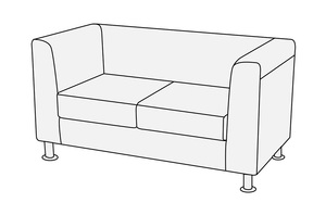 Диван 2-х местный Домино