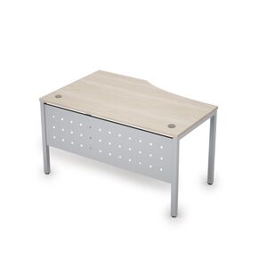 Стол криволинейный (правый) с экраном из металла (40х40)