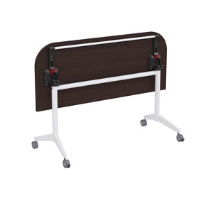 Складной радиусный стол-трансформер с фиксаторами