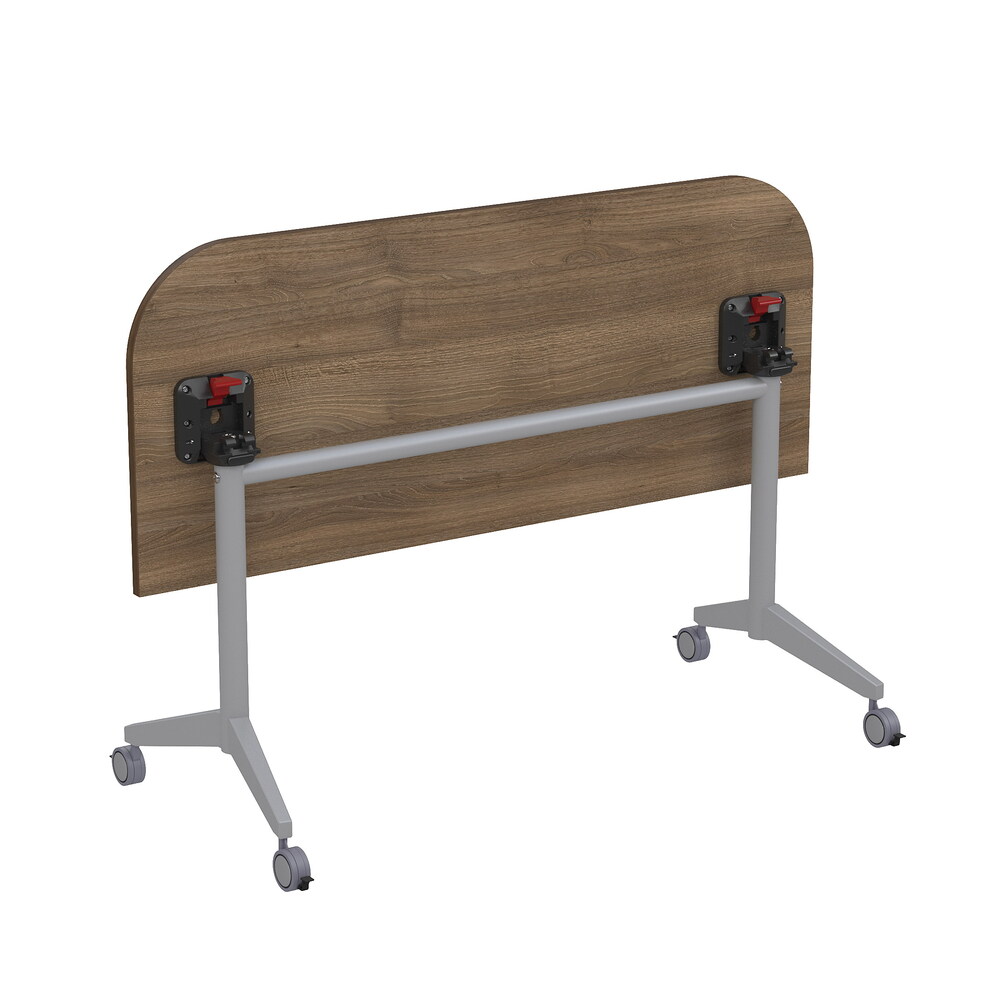 Складной радиусный стол-трансформер Simple с фиксаторами