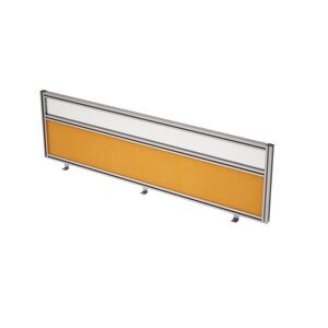 Барьер из ткани и стекла в алюминиевом профиле, фронтальный