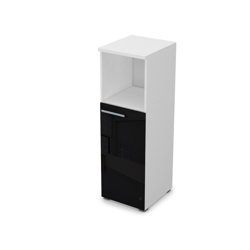 Пенал средний со стеклом и нишей (правый)