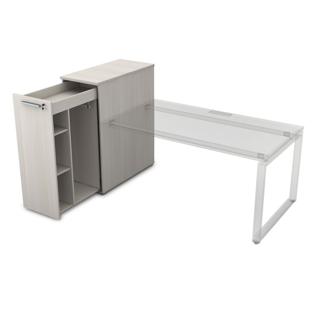 Тумба с выкатной секцией высокая