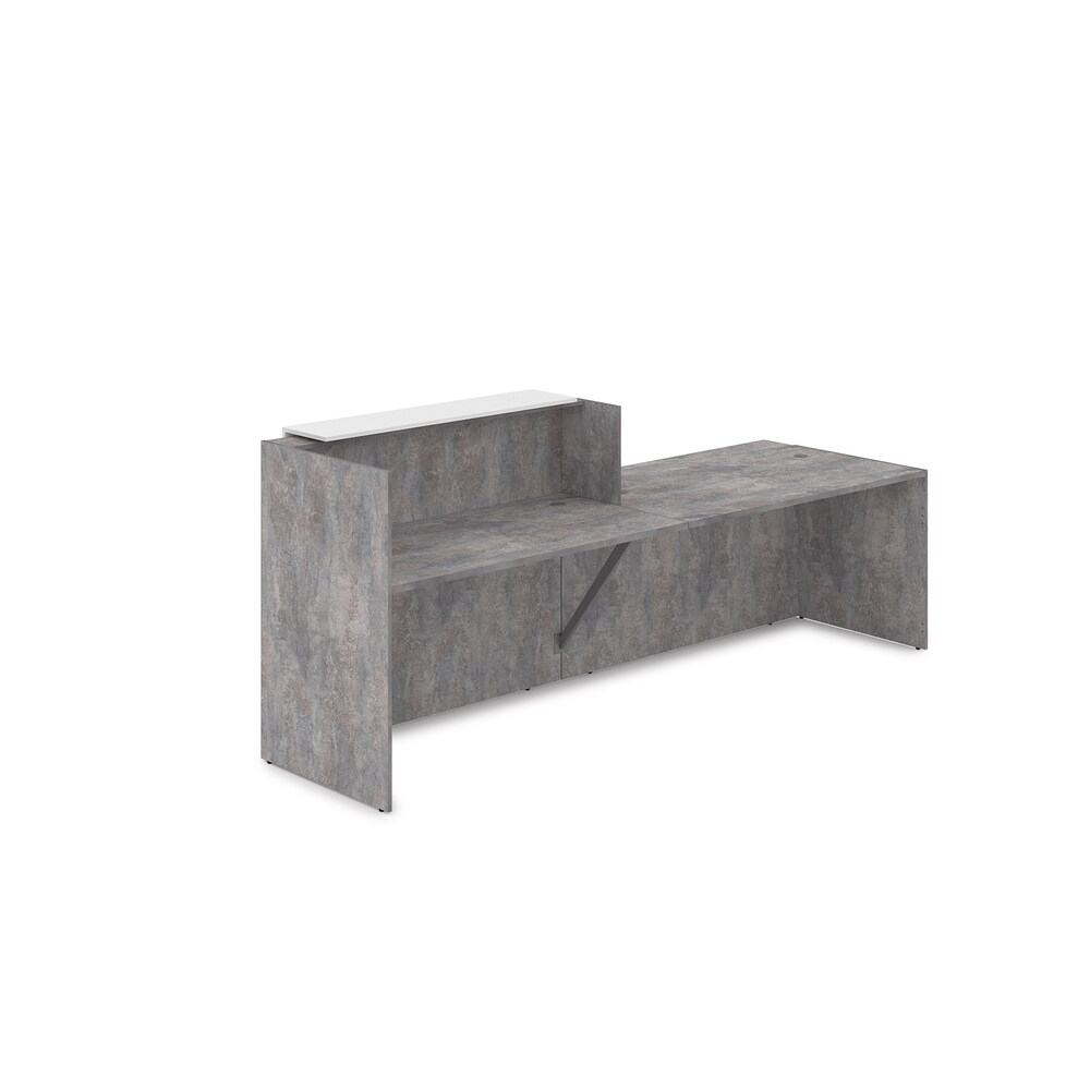 Комплект Ресепшн с фартуком ЛДСП (с подсветкой)