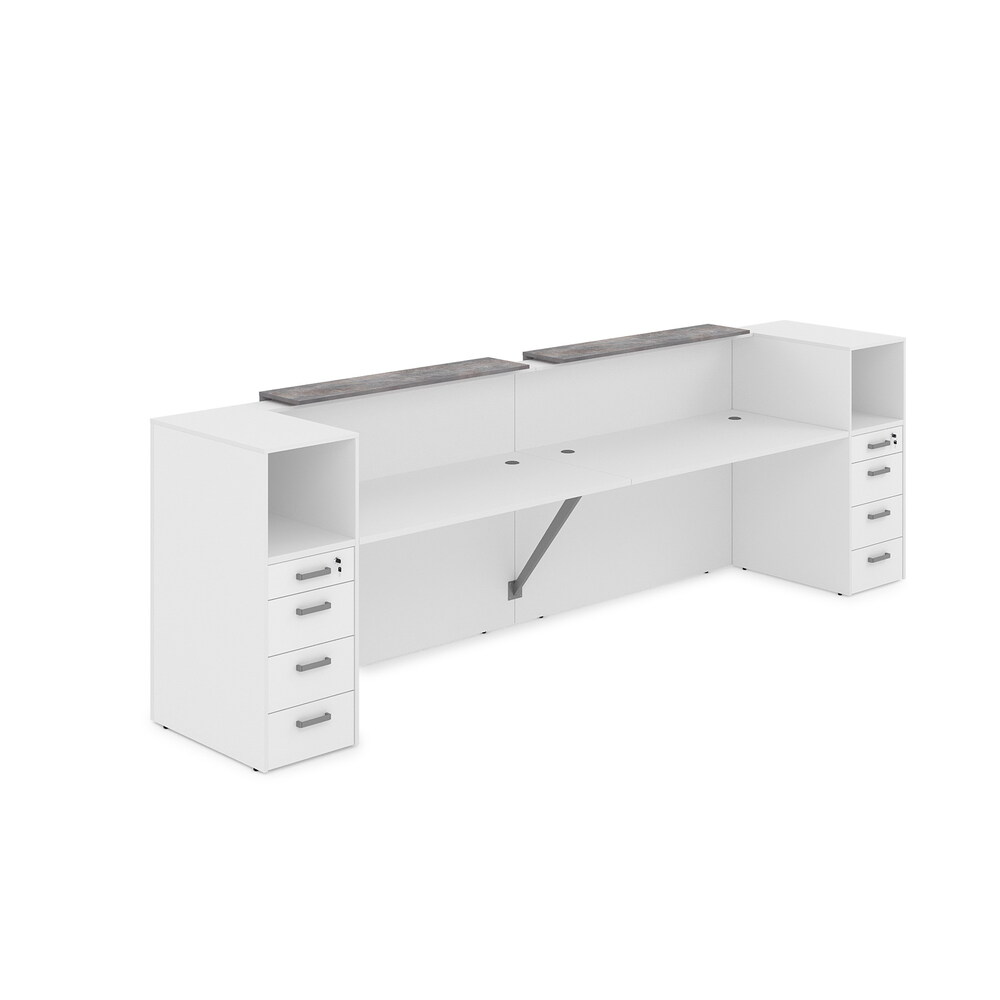 Комплект Ресепшн с фартуком ЛДСП (с подсветкой)