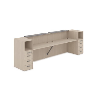 Комплект Ресепшн с фартуком ЛДСП (с подсветкой)