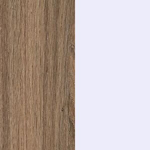 Дуб шамони темный/белый глянец