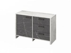 Тумба двухсекционная (Фурнитура черная)