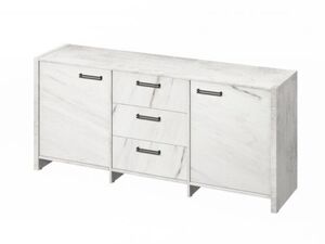 Тумба трехсекционная (Фурнитура черная)