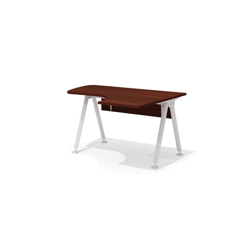 Эргономичный стол на металлокаркасе правый