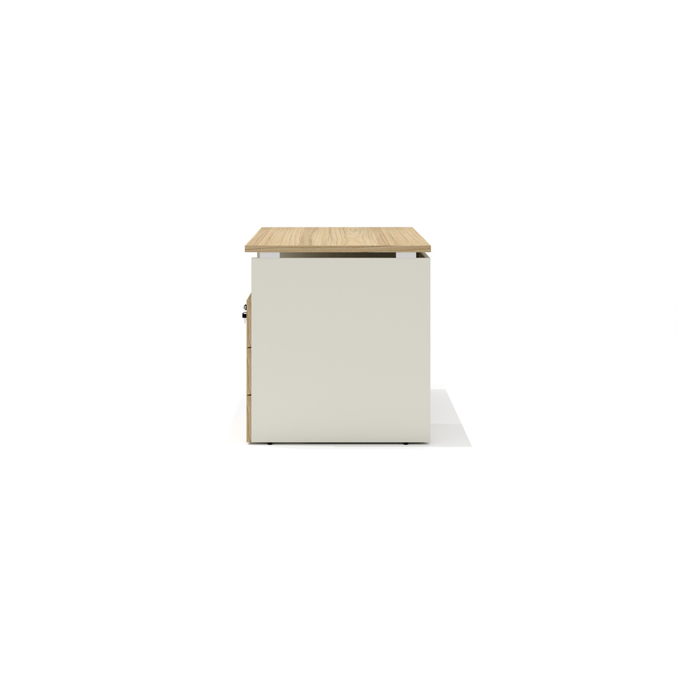 Стол прямой с тумбой