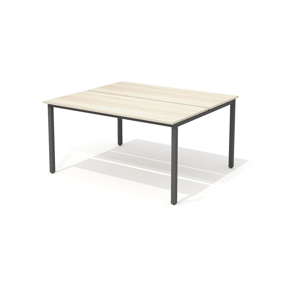 Стол сдвоенный на металлокаркасе