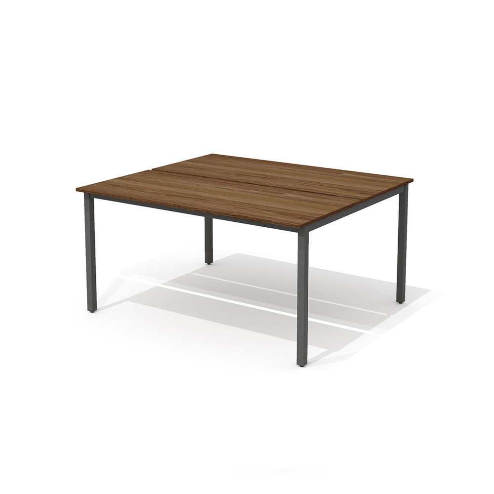 Стол сдвоенный на металлокаркасе