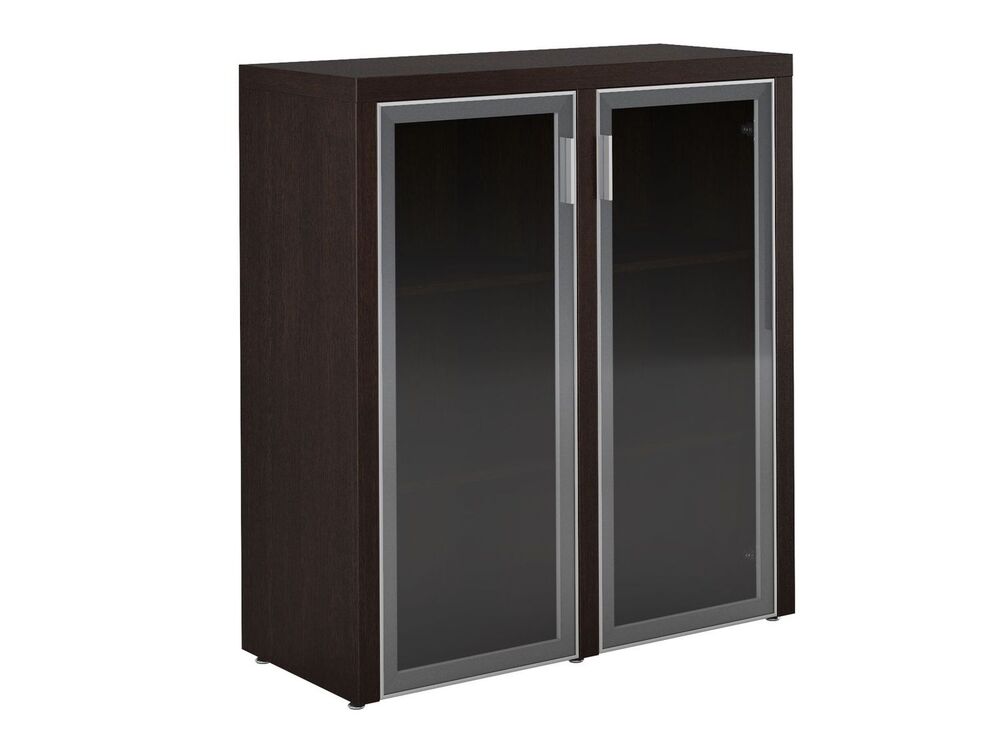 Шкаф средний с 2-мя стеклянными дверцами