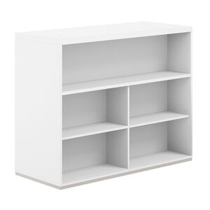 Стеллаж-комбо 2-стор. 1438 с топом, с экраном ЛДСП