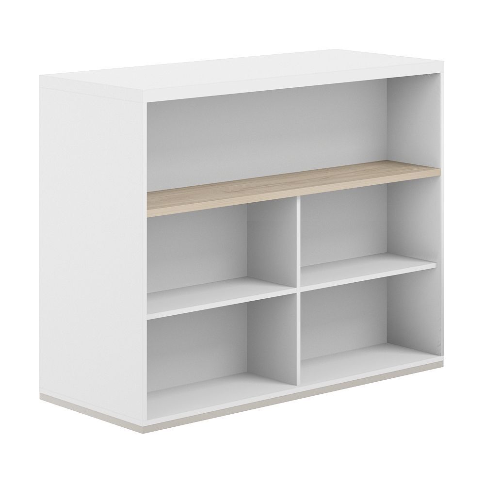 Стеллаж-комбо 2-стор. 1638 с топом, с экраном ЛДСП