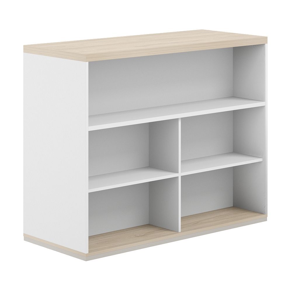 Стеллаж-комбо 2-стор. 1638 с топом, с экраном ЛДСП