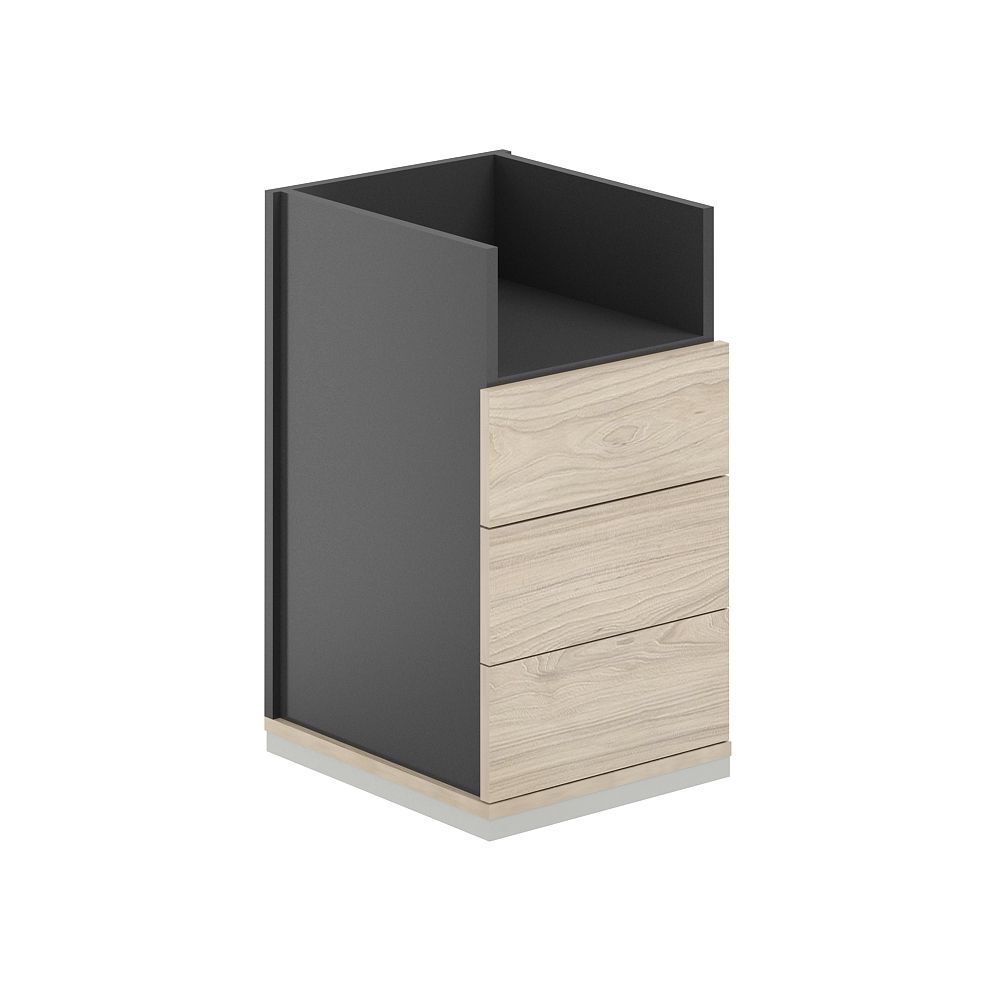 Тумба приставная 3 ящ. ЛДСП+ниша, без топа