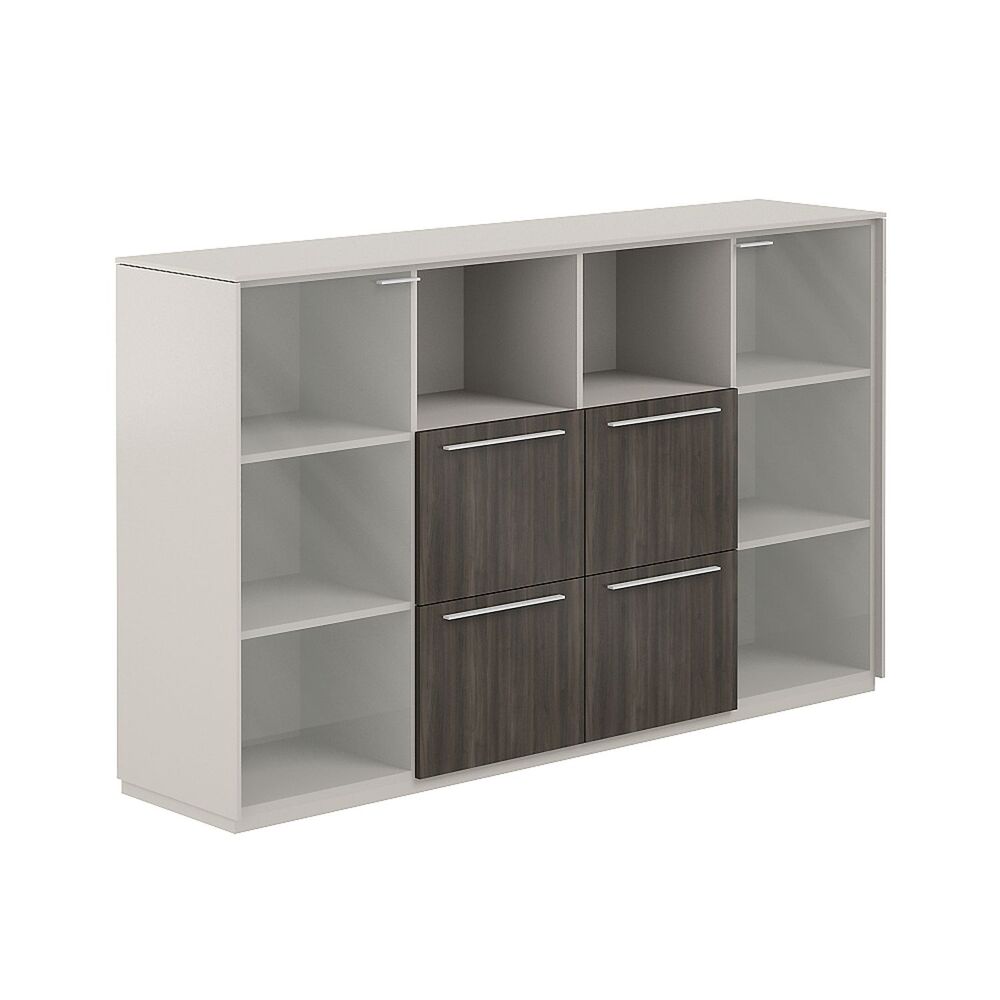 Шкаф средний со стеклом матовым, 4 ящ