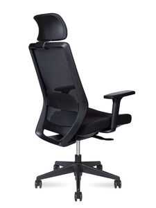 Кресло руководителя Mono black chrom