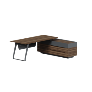 Стол на опорной тумбе правый