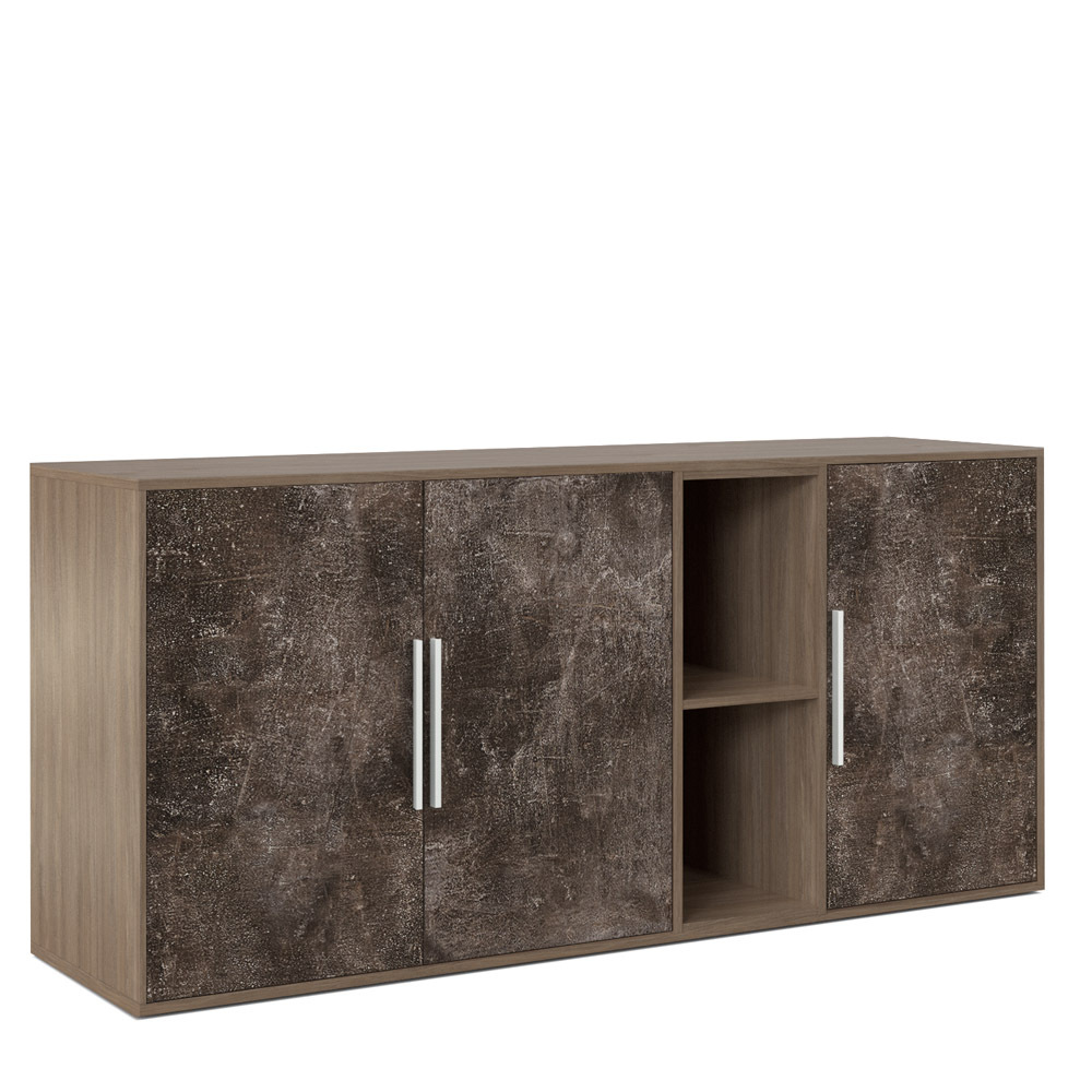 Шкаф низкий 3 створки, с нишей