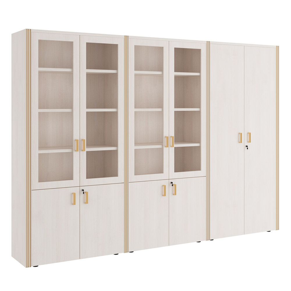 Шкаф для бумаг с гардеробом 6 створок