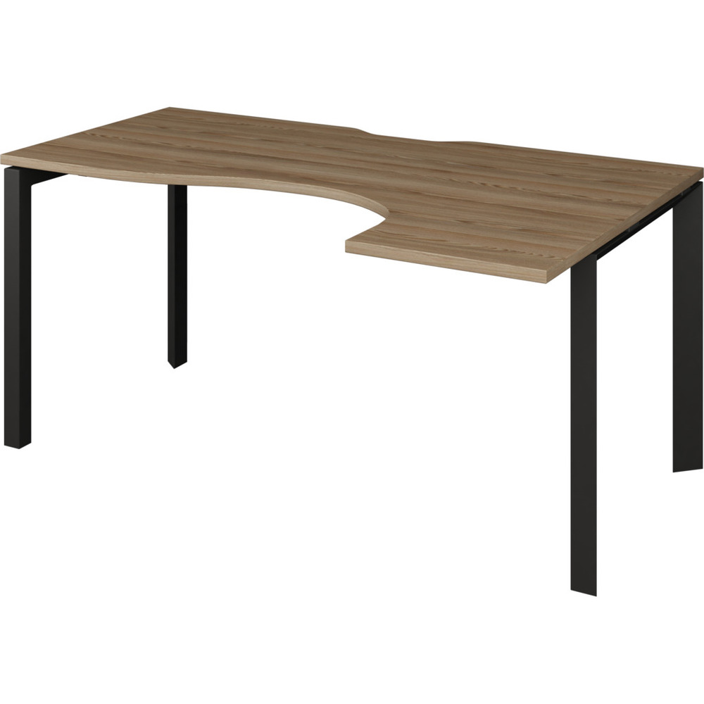 Стол эргономичный правый на металлокаркасе