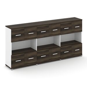 Шкаф три широкие секции, 3 ниши