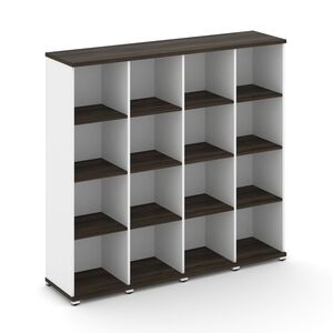 Стеллаж четыре узкие секции, 4 ниши