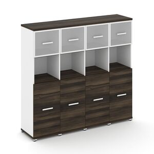 Шкаф четыре узкие секции, 4 ниши