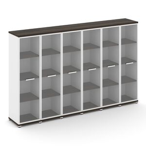 Шкаф шесть узких секций, 4 ниши