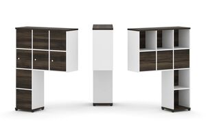 Надставка высокая + (Задняя стенка 8 шт) + (Распашной фасад - 3 шт)