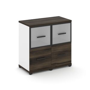 Шкаф две узкие секции, 2 ниши