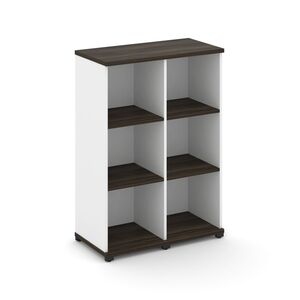 Стеллаж две узкие секции, 3 ниши