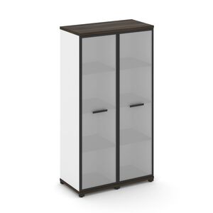 Шкаф две узкие секции, 4 ниши