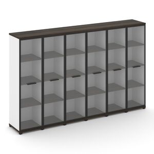 Шкаф шесть узких секций, 4 ниши