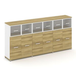 Шкаф три широкие секции, 3 ниши