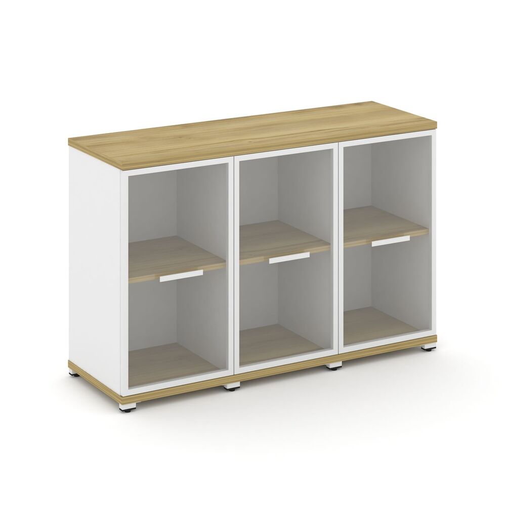 Шкаф три узкие секции, 2 ниши