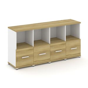 Шкаф четыре узкие секции, 2 ниши