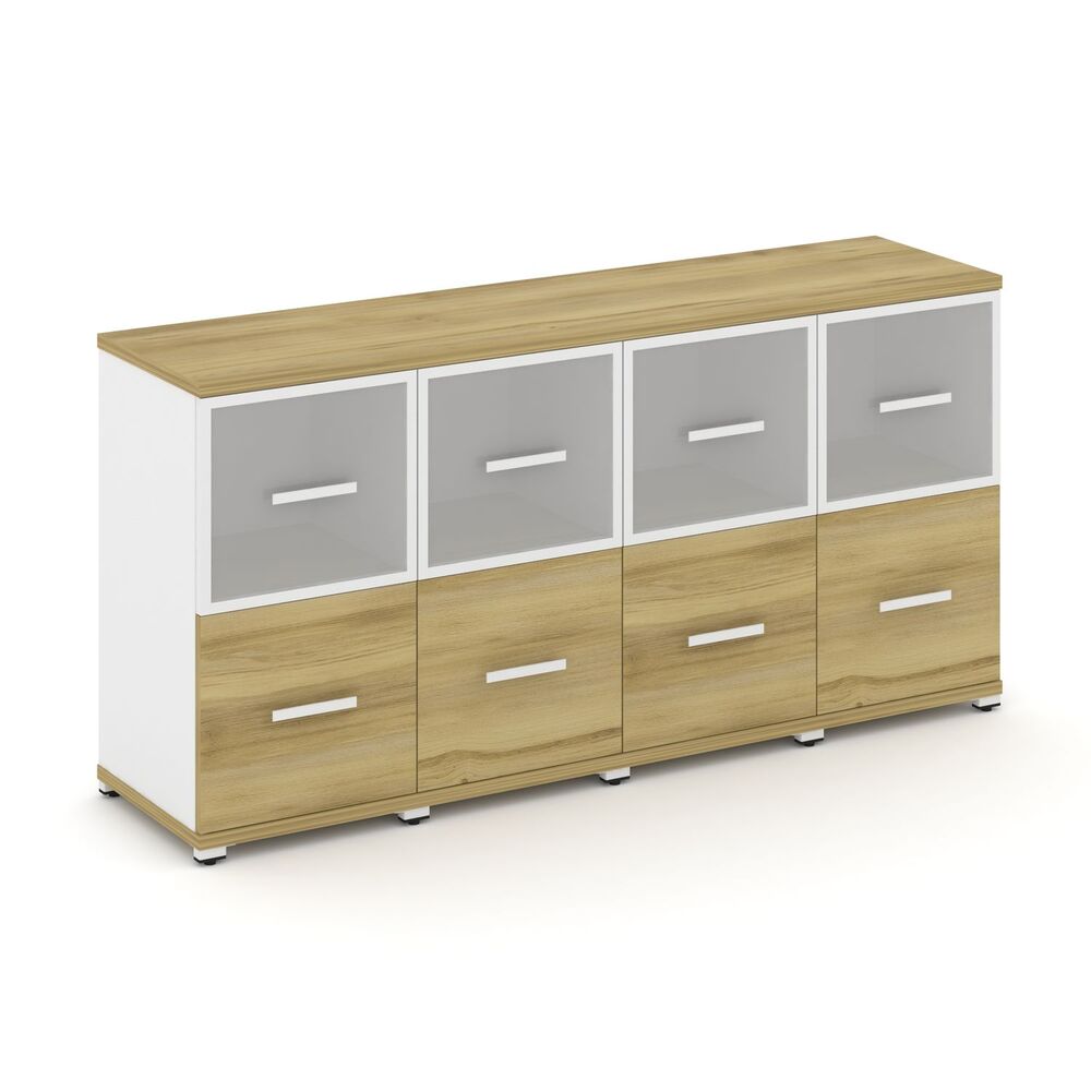 Шкаф четыре узкие секции, 2 ниши