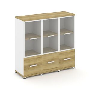 Шкаф три узкие секции, 3 ниши