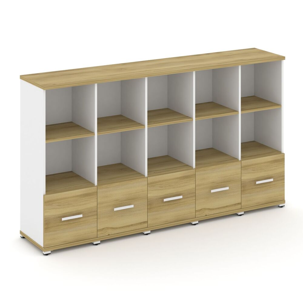 Шкаф пять узких секций, 3 ниши