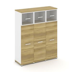 Шкаф три узкие секции, 4 ниши