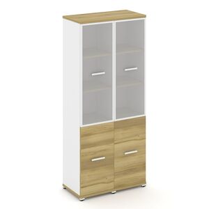 Шкаф две узкие секции, 5 ниш