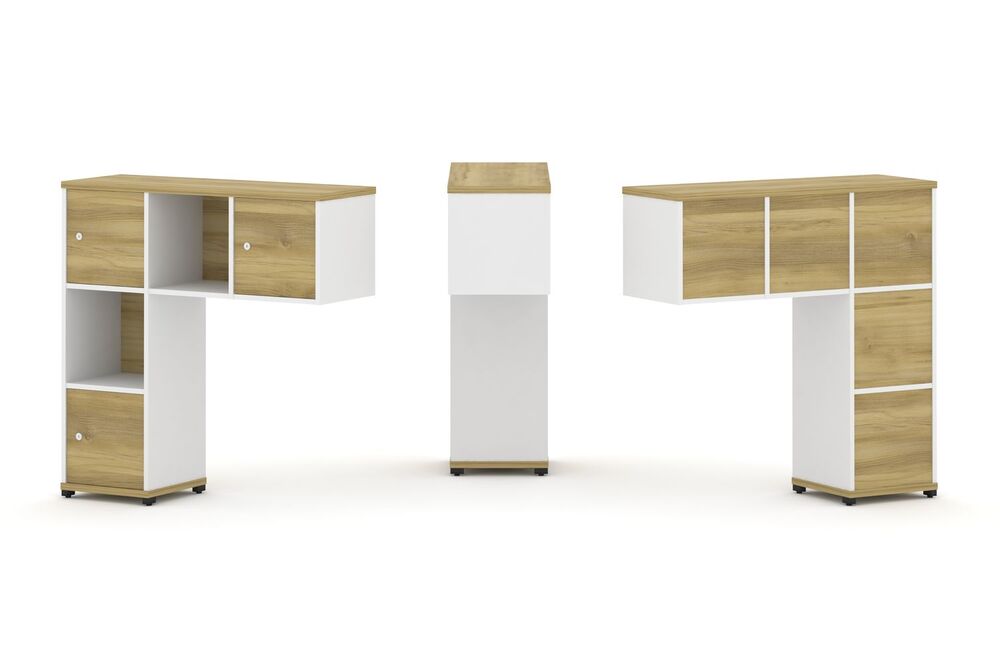 Надставка низкая + (Задняя стенка - 5 шт) + (Распашной фасад - 3 шт)