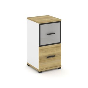 Шкаф одна узкая секция, 2 ниши