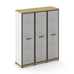 Шкаф три узкие секции, 4 ниши