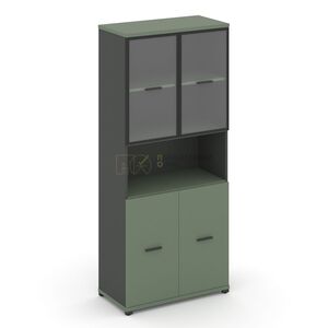 Шкаф одна широкая секция, 5 ниш